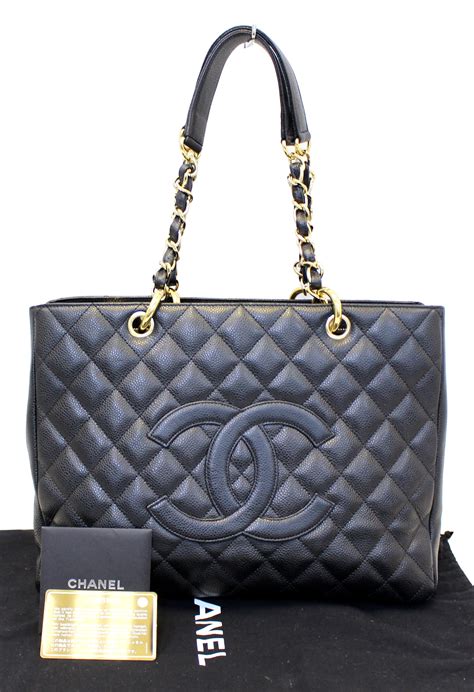 chanel black caviar leather tote|Large Classic Handbag Grained Calfskin & Gold.